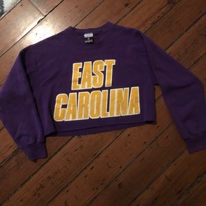 Vintage East Carolina cropped crew neck